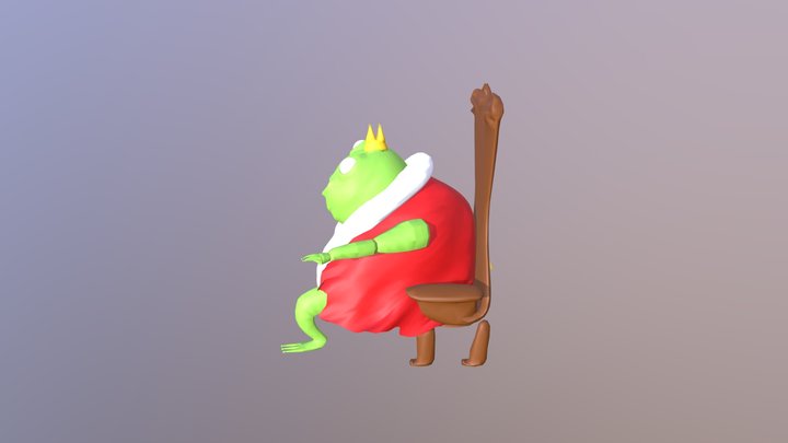 Frog king 3D Model
