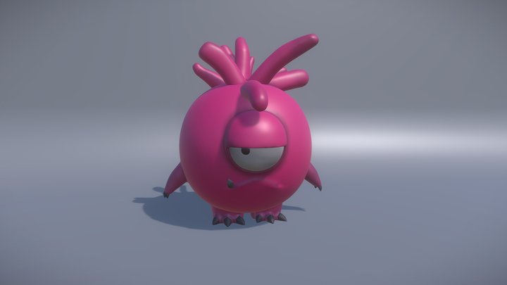 Bicho Rosa 3D Model