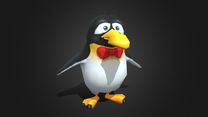 Lloyd Penguin (Rigged) 3D Model