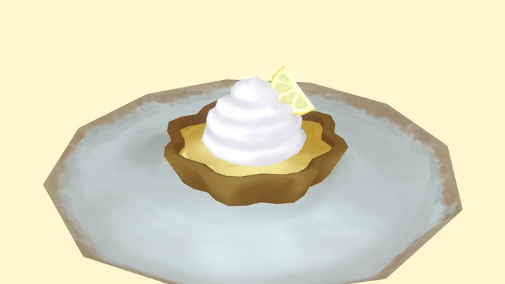 Lemon tart 3D Model