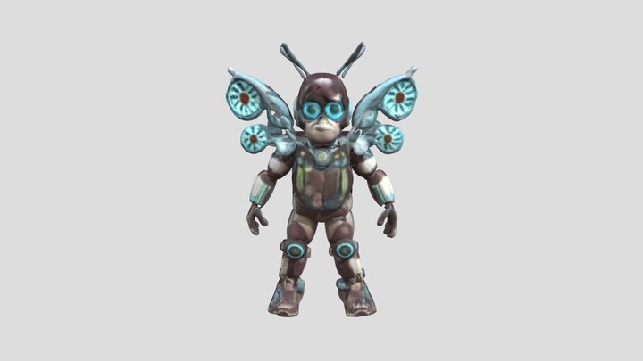 RoboButterfly Tech Unit 3D Model
