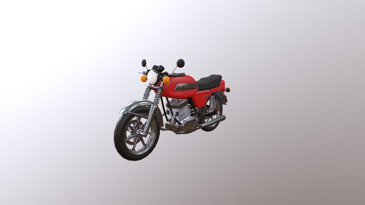 JAWA 350 3D Model