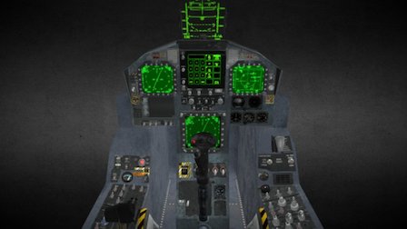 F/A-18E_cocpit 3D Model