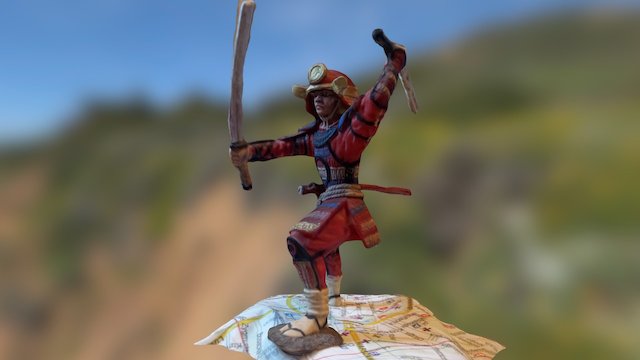 Japanese Samurai 3D Model