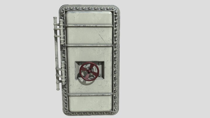 Bunker Door 3D Model