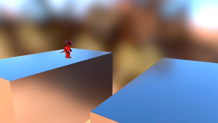 Red Mage Jump 3D Model