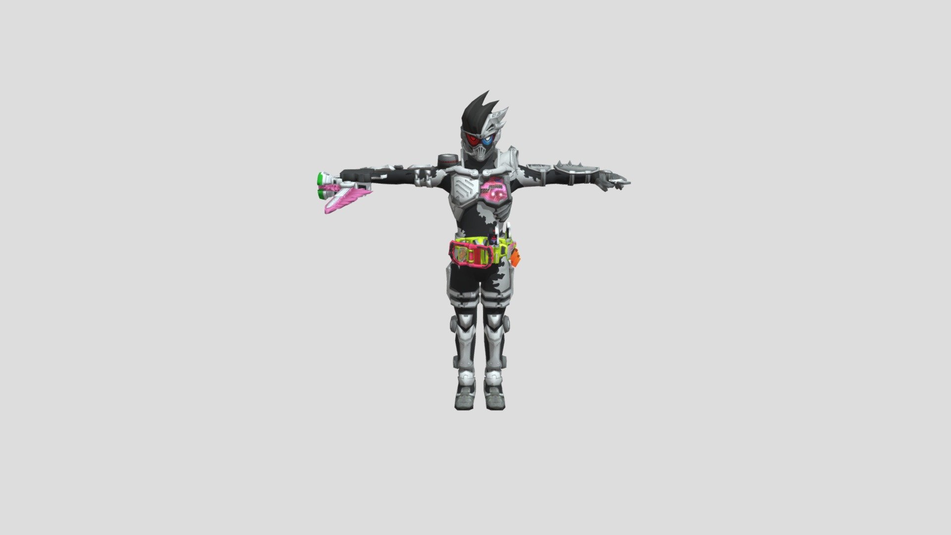 Kamen Rider Genm Zombie Gamer - Download Free 3D model by Saltandvi ...