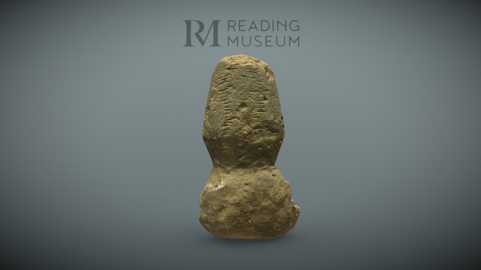 The Ogham stone from Silchester — Sketchfab embed 3D viewer