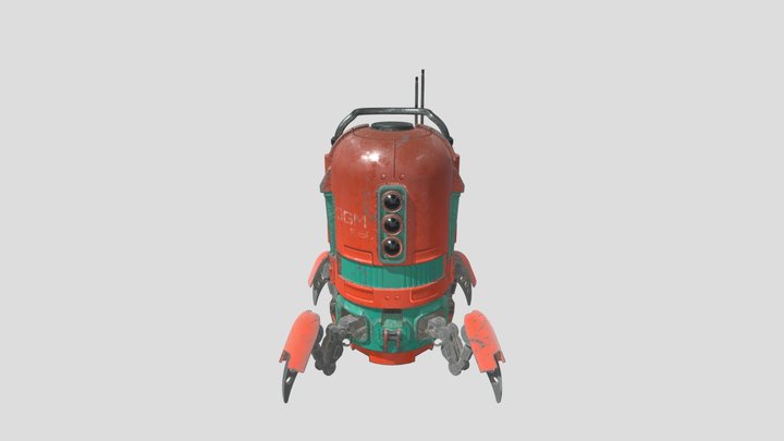 DGM 1660 spiderbot textures 3D Model