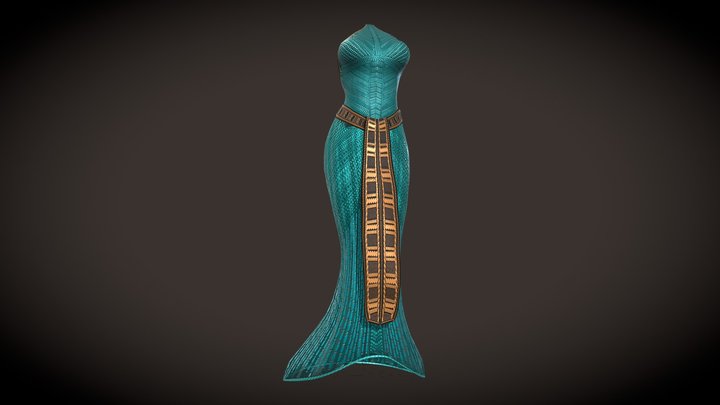 Egyptian style dress and belt