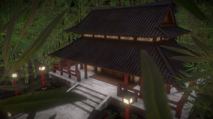 Hidden old temple（　隠された古き社　） 3D Model