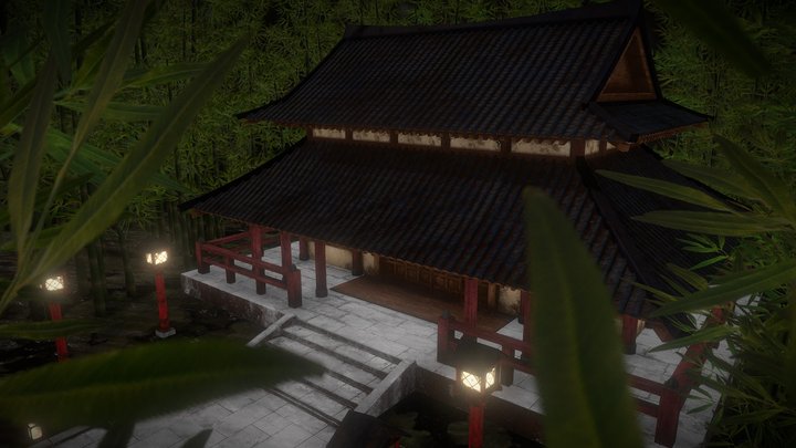Hidden old temple（　隠された古き社　） 3D Model