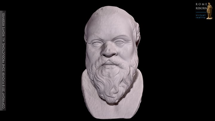 3D rendering of Socrates (Type A)
