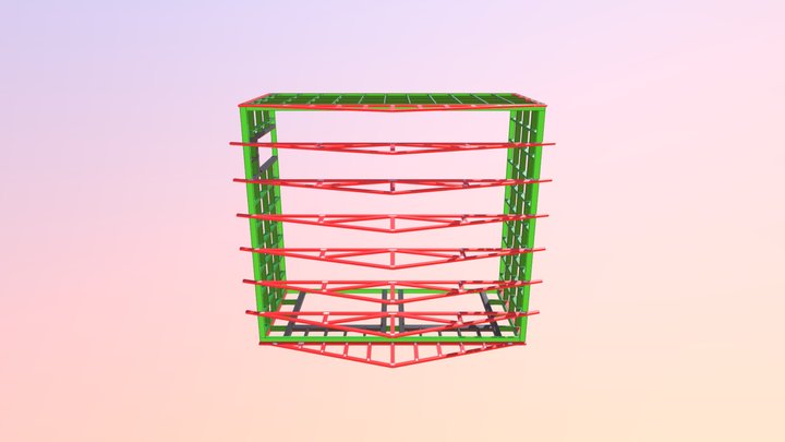 Truss QR 3D Model