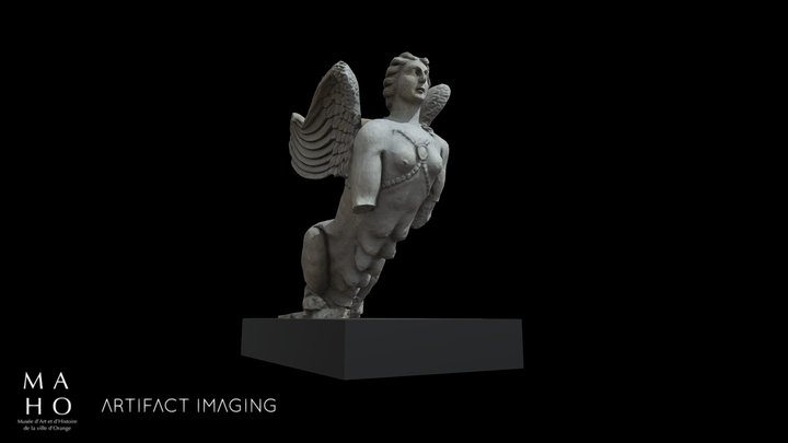 Sphinge Fourches-Vieilles - Roman sphinx 3D Model