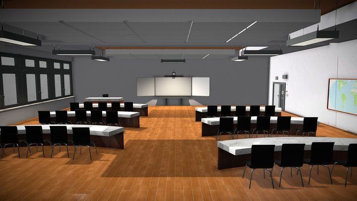 VR New Study Room – Free 3D Model STL