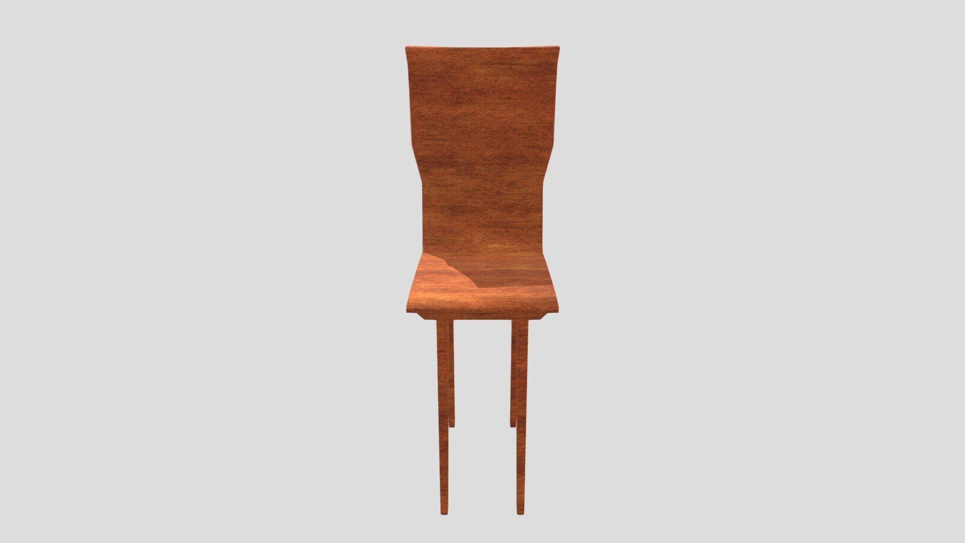 Low poly Wooden Chair