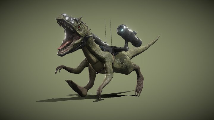 WAR DINOSAUR - RIGGED – Free 3D Model STL
