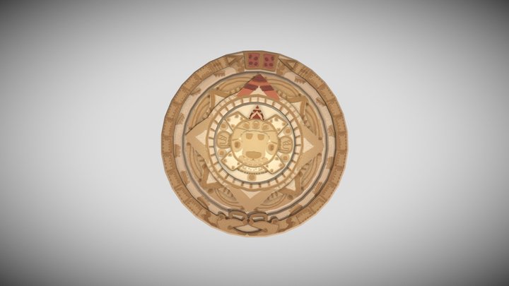 Recreation of the Aztec Sun stone 3D Model