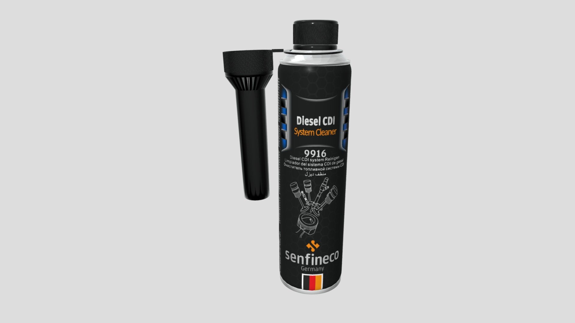 9916 Diesel CDI System Cleaner — Sketchfab embed 3D viewer