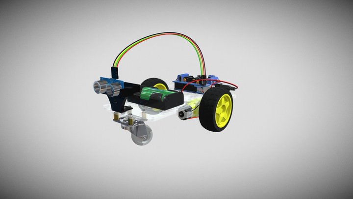 Aula 10 - Robô Ultrassônico - Kit 2021 – Kostenloses 3D-Modell STL