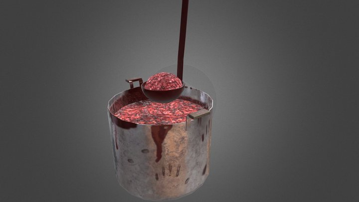Bloody hot pot -*18 3D Model