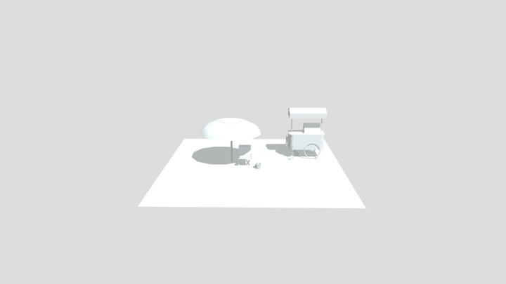 By the ocean - Model 2 More detailed props 3D Model