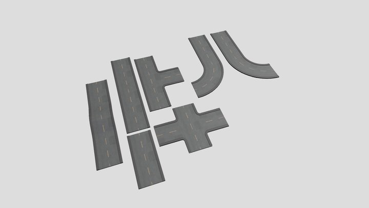 City Roads 3D Model
