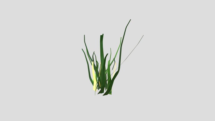 Lowpoly grass 3D Model