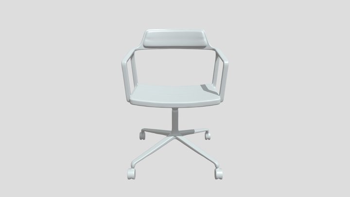 Modern office rolling chair 3D Model