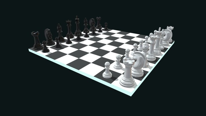 Peão de xadrez - Chess pawn, 3D CAD Model Library