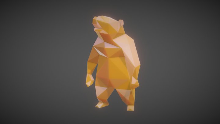 Polygonal Bear #zumGlückBerliner 3D Model