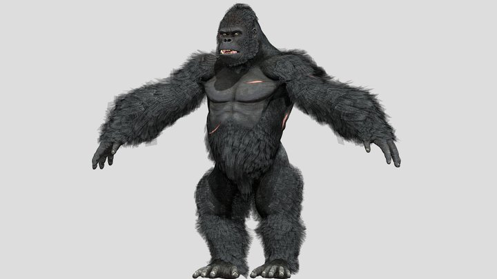 King Kong 2005 – Gratis 3D-model STL