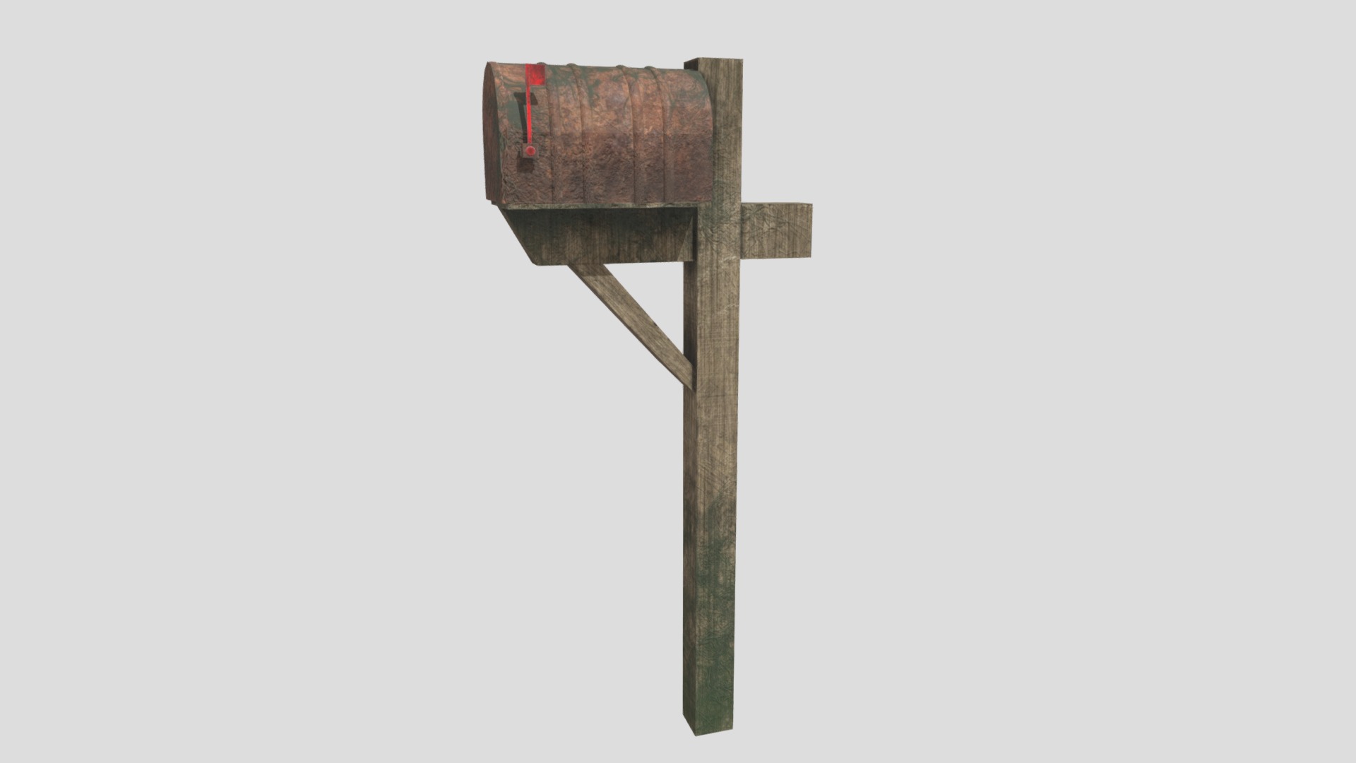 3D model Post box - This is a 3D model of the Post box. The 3D model is about text.