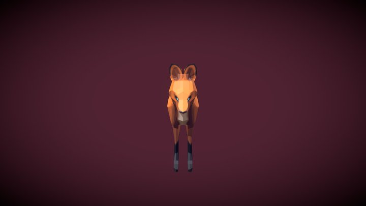 Ugly Fox 3D Model