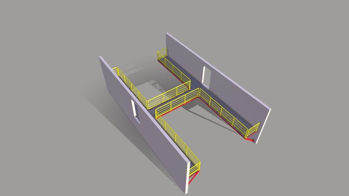 Passarela para manutenção 3D Model