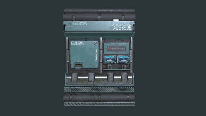 Sci-fi_wall 3D Model