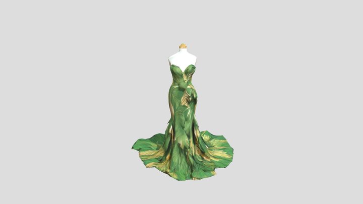 Wild Muse - Fashio Long Dress 3D Model