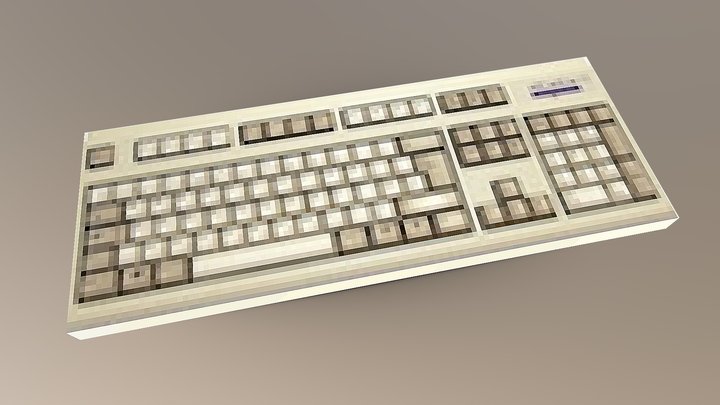 PSX Old Keyboard 3D Model