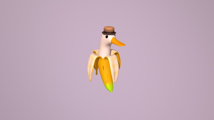 Banana Duck 3D Model