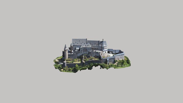 Vianden Castle 3D Model