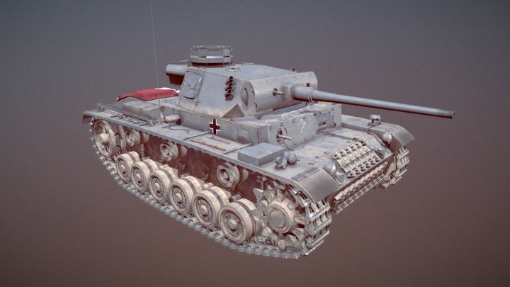 PzKpfw III Ausf. J 3D Model