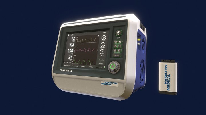 Hamilton Medical C1 3D Model