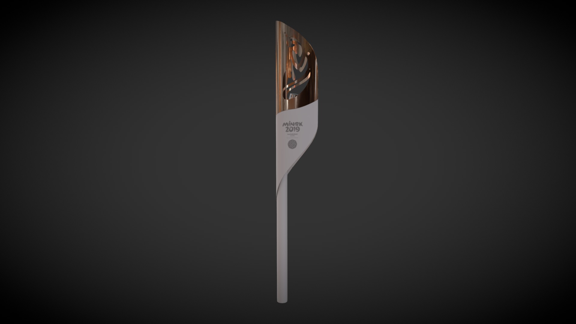 3D model Minsk 2019 Torch - This is a 3D model of the Minsk 2019 Torch. The 3D model is about logo.