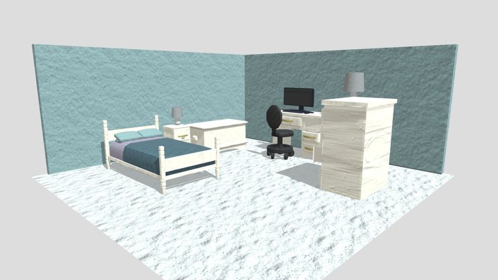 Bedroom Furniture 3D Model 3D Model