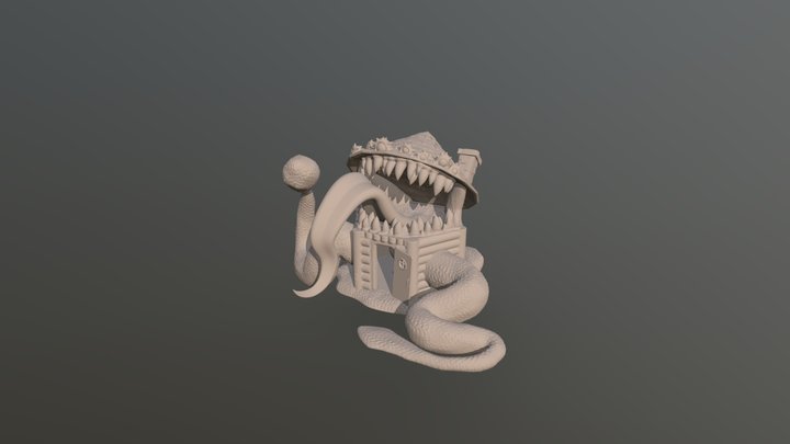 Elder Mimic - Wooden Cottage 3D Model
