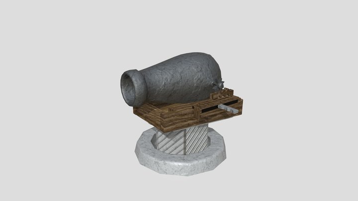 Shooting Cannon 3D Model