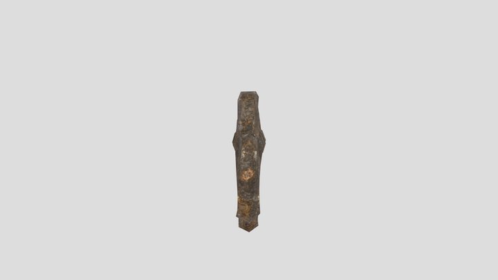old little rusty key 3D Model
