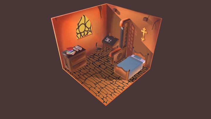 Diorama - Quarto do Thomas 3D Model