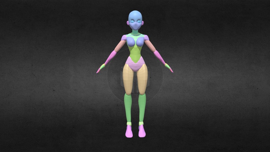 Toon Female Base Mesh